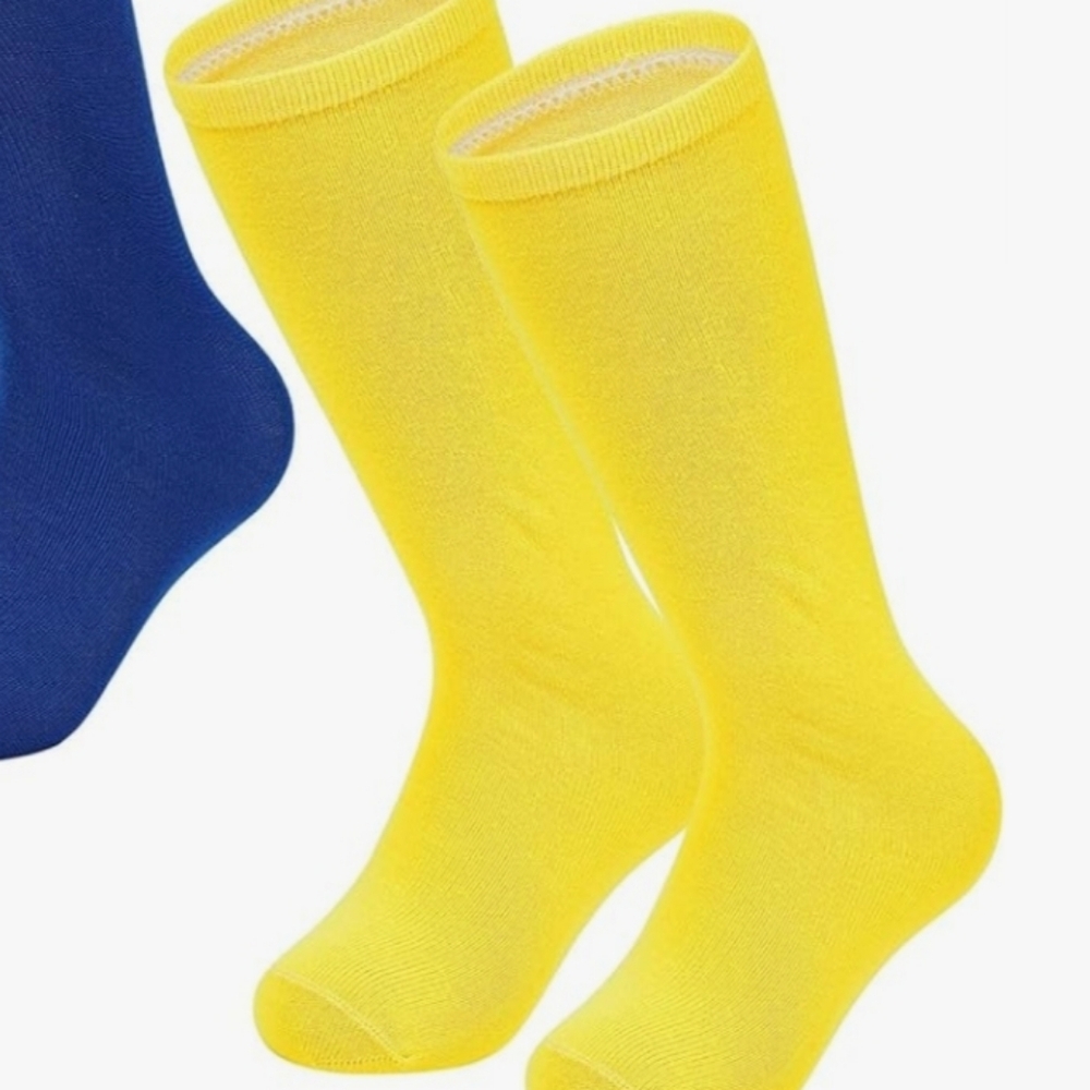 Yellow Softball Baseball Socks Size Xs